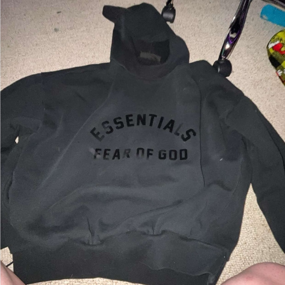 Fear of God Essentials Black Hoodie